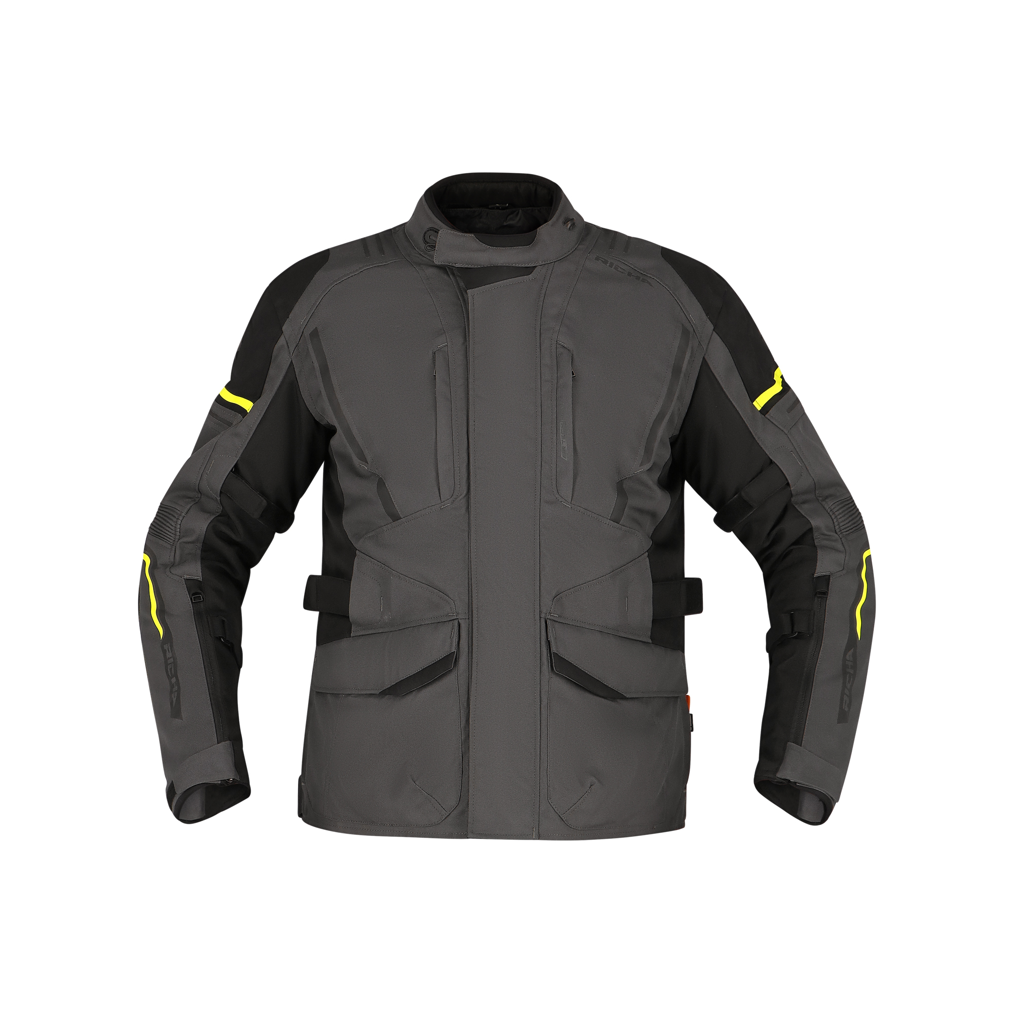 Richa Infinity 3 WP Textiljacke schwarz/grau/neongelb M - Motorradbekleidung - Motorradbekleidung Herren