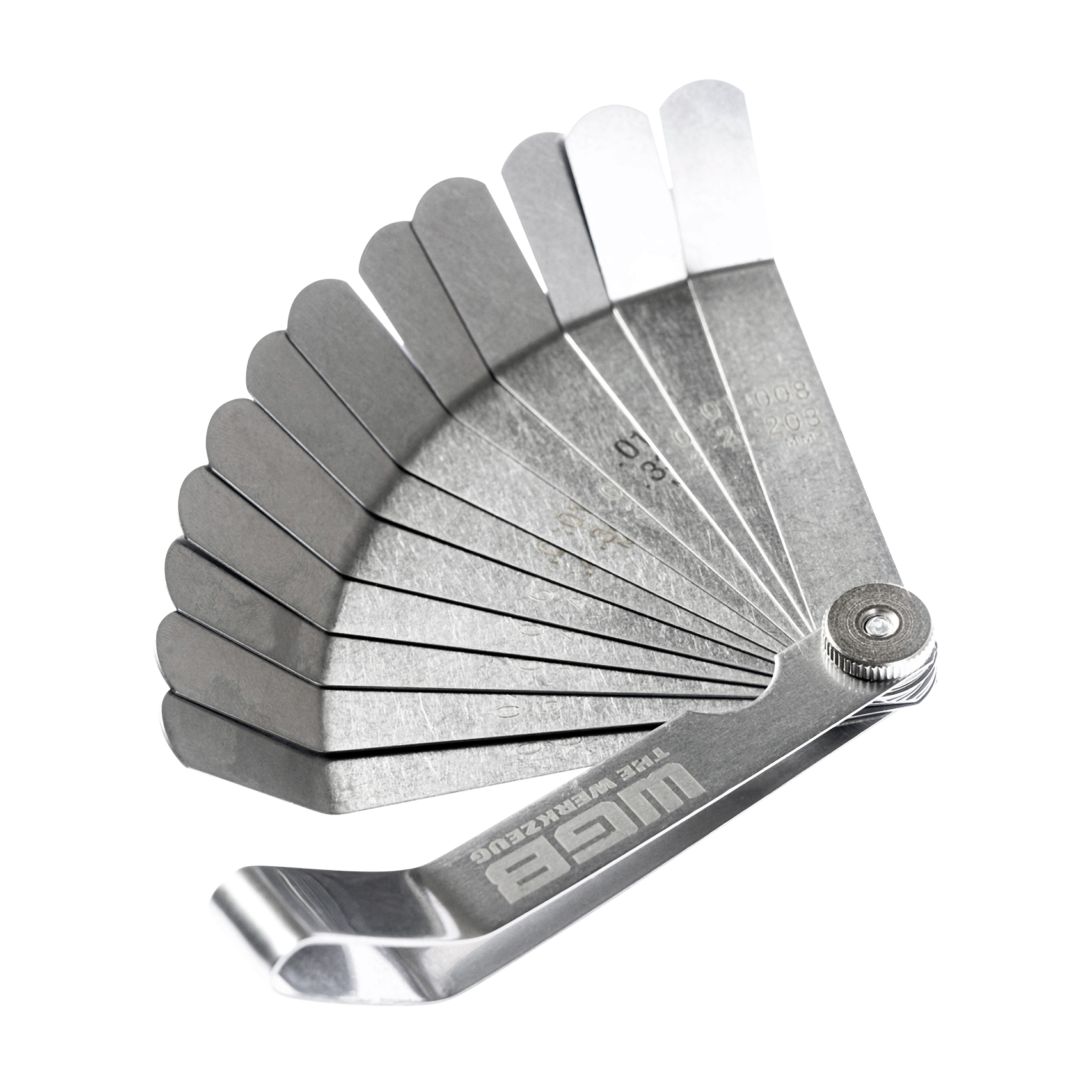WGB-Fühlerlehrensatz gebogen 12 Blatt, 0,203-0,660mm-5752861001001641