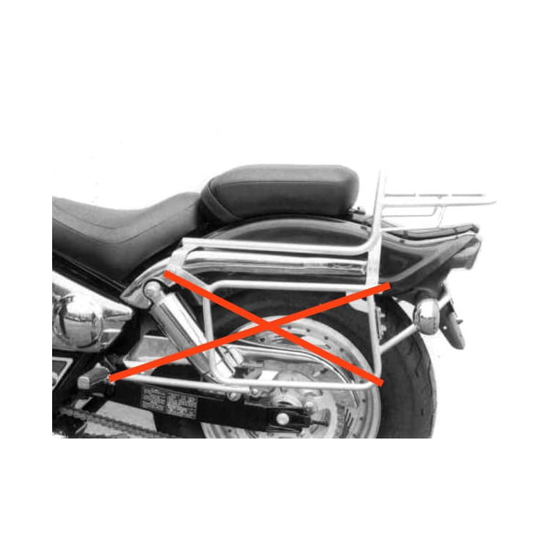 Hepco & Becker Rohrgepäckbrücke TC chrom für Suzuki VZ 800 Marauder - Motorradzubehör - Motorradgepäck