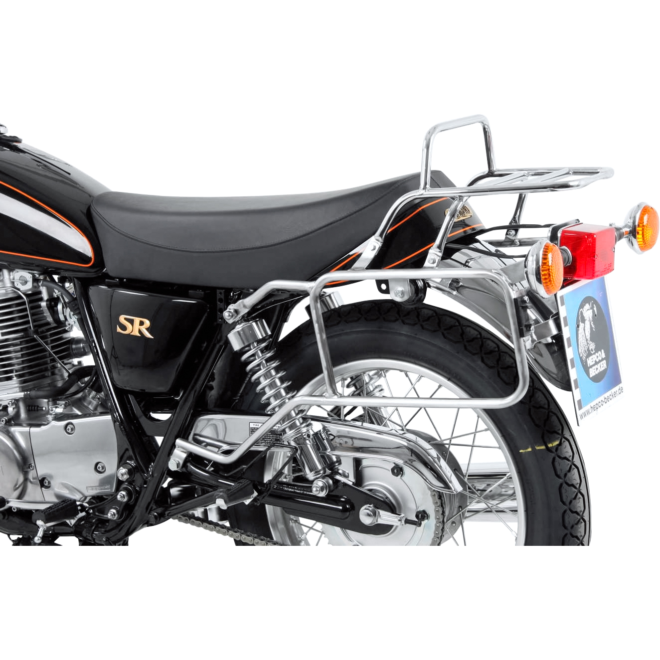 Hepco & Becker Komplett-Kofferträger chrom für Yamaha SR 400 2014-2016 - Motorradzubehör - Motorradgepäck