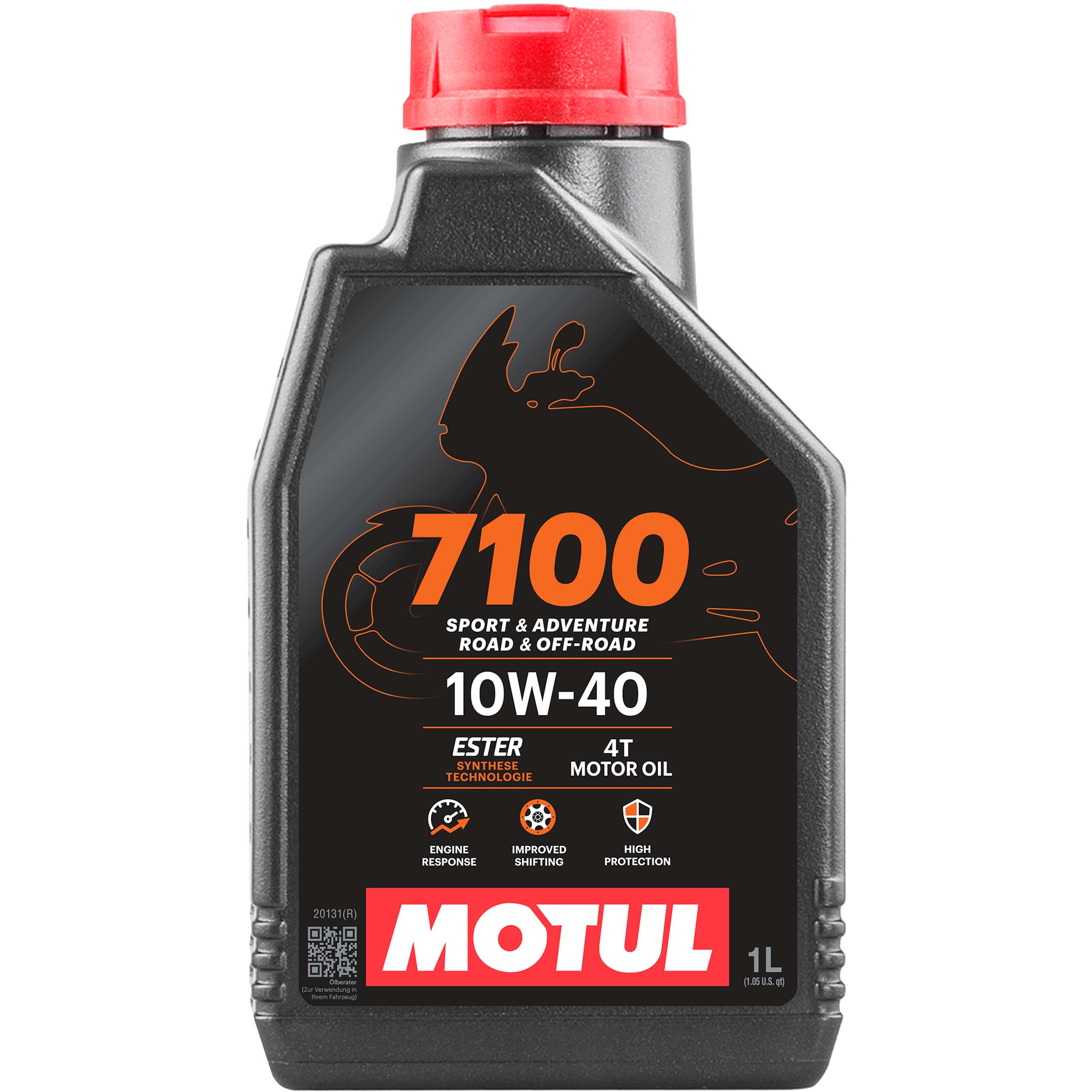 Motul Motoröl vollsynthetisch 7100 4T 10W-40 1 Liter - Motorradzubehör - Öle & Schmiermittel