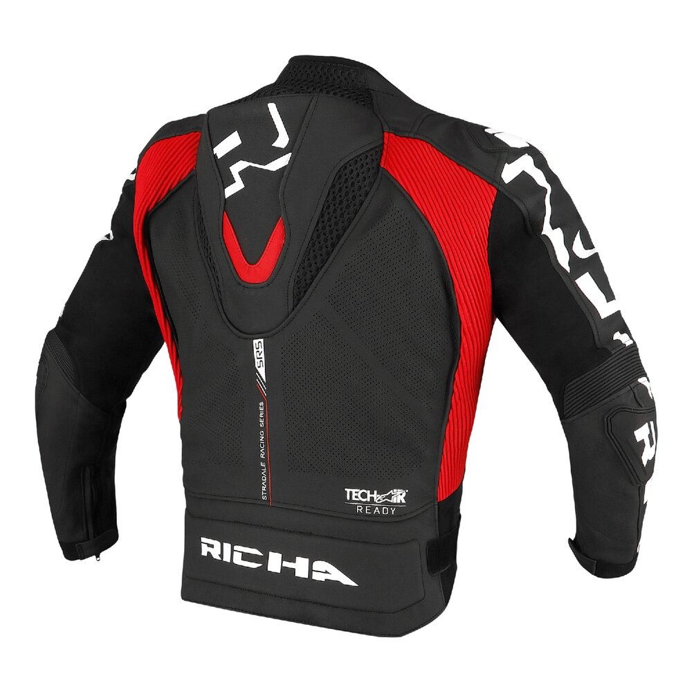 Richa-Stradale Lederjacke schwarz/rot 58-0001831002033310