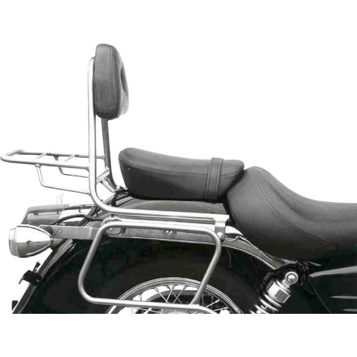 Hepco & Becker Sissybar mit Gepäckträger chrom für Honda VT 125 Shadow JC29 - Motorradteile & Ersatzteile - Anbauteile