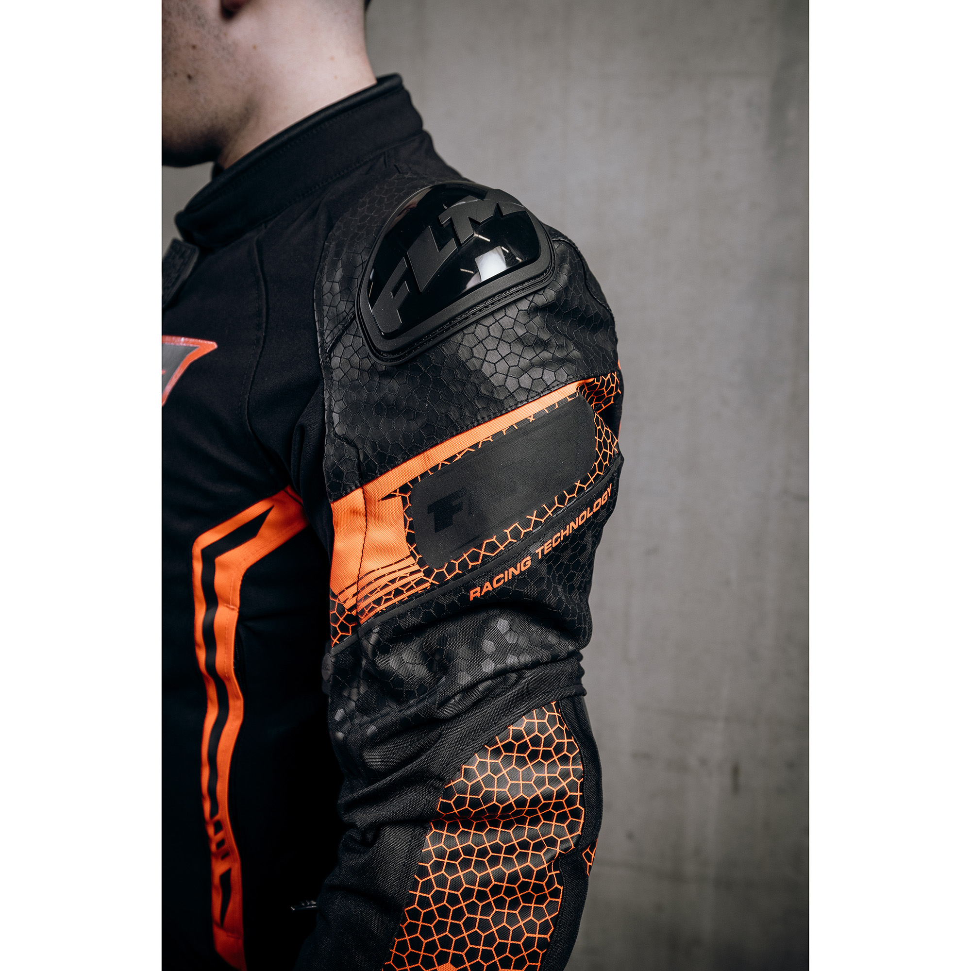 FLM-Octane Textiljacke 2 schwarz/rot M-0000827999033009