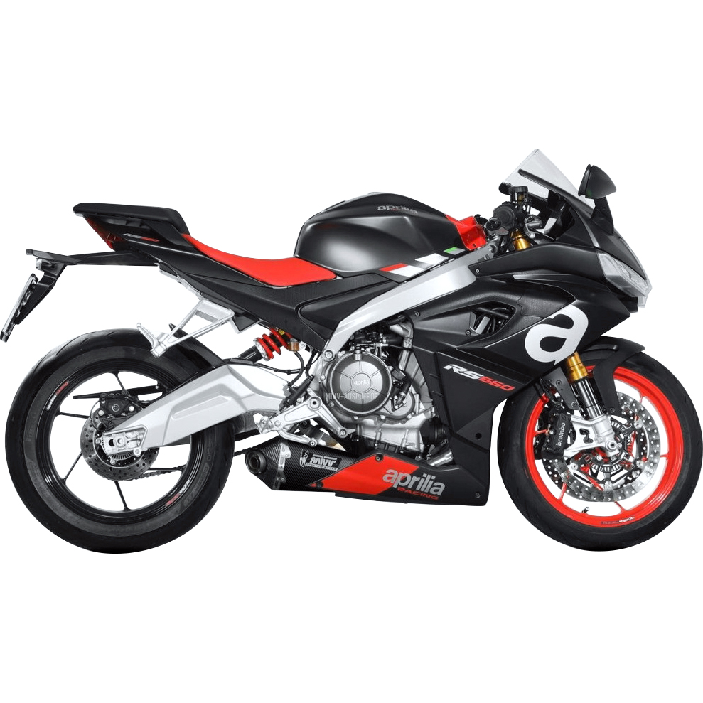 MIVV-Delta Race Auspuff 2-1 A.014.KDRB schwarz für RS/Tuono 660-5734581000010411