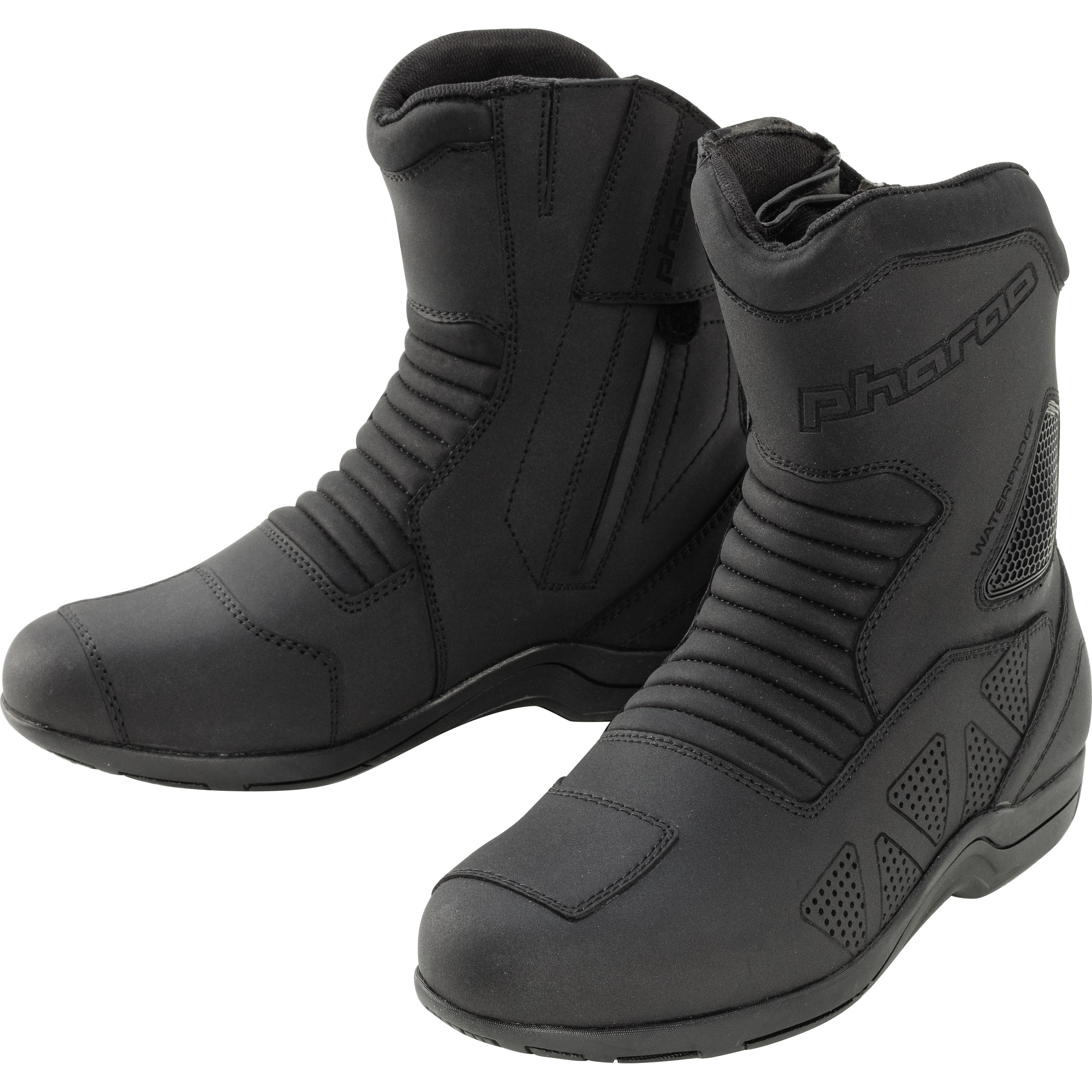 Pharao-Kenai WP Motorradstiefel kurz schwarz 43-3006511999001743