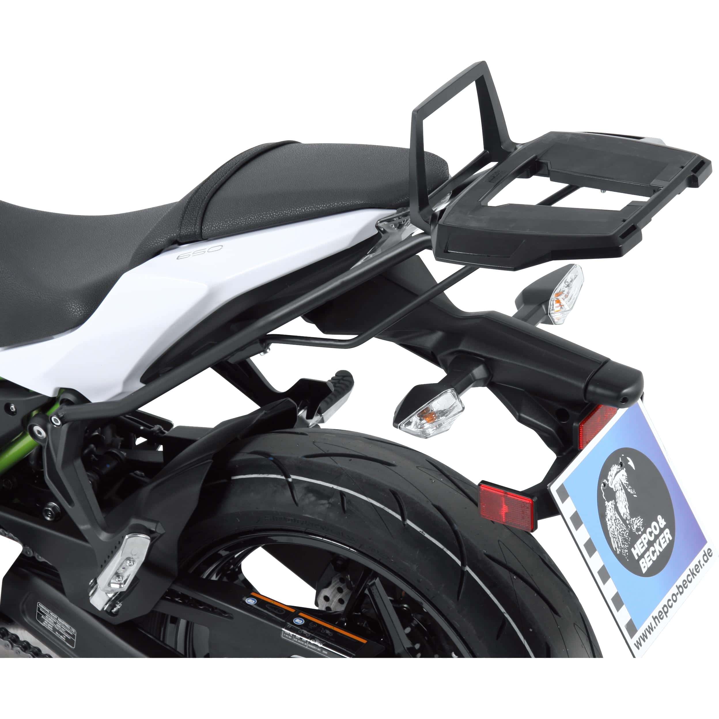 Hepco & Becker Alurack Gepäckbrücke schwarz für Kawasaki Z 650 2017- - Motorradzubehör - Motorradgepäck