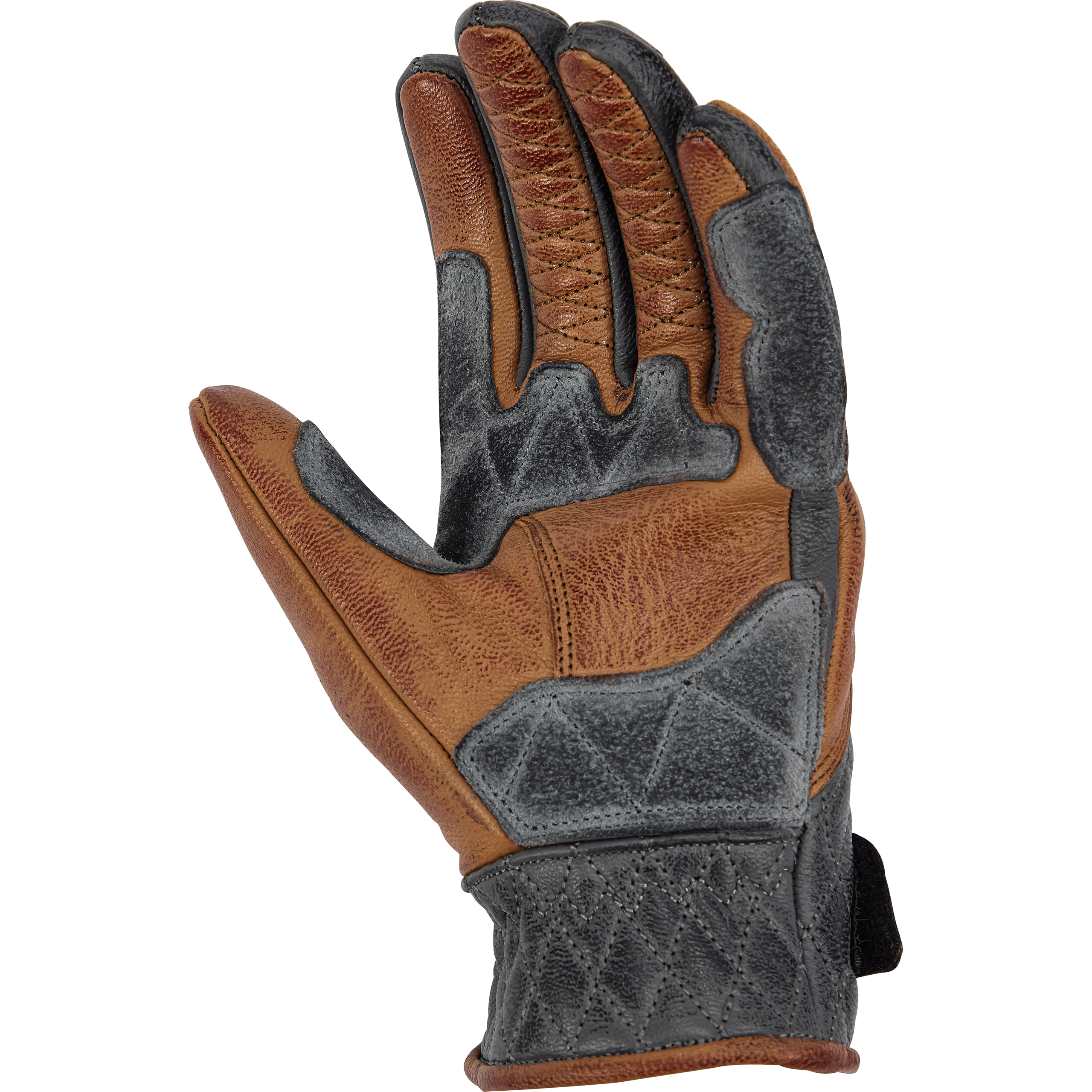 Spirit Motors-Sonja Befine Damen Lederhandschuh kurz grau W-7,5-3115681007007933