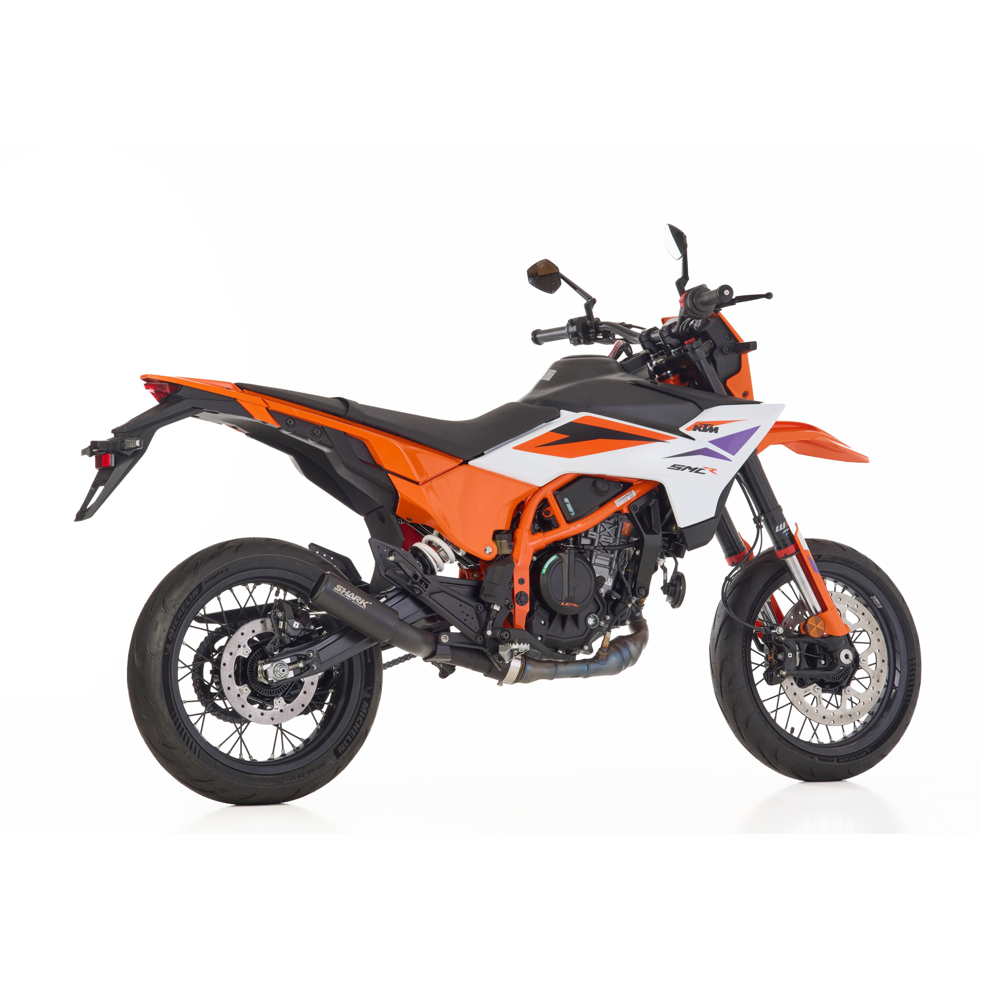 Shark exhaust-Auspuff RCT schwarz für KTM 125 SMC-R/Enduro R 2025--0000629003000013