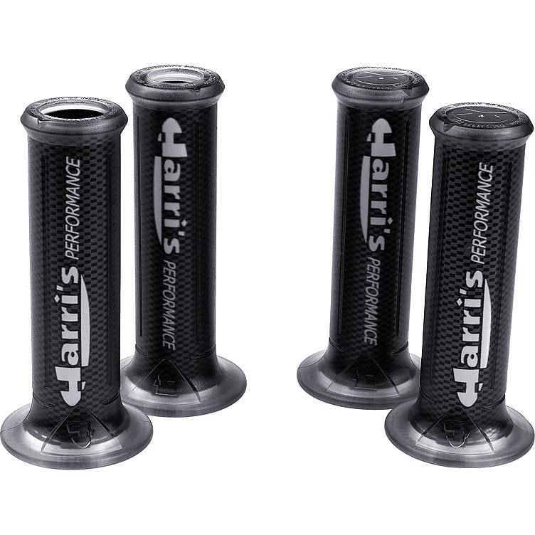 Harri´s Griffgummipaar für 22mm offen klar/carbonlook - Motorradteile & Ersatzteile - Lenker, Griffe & Hebel