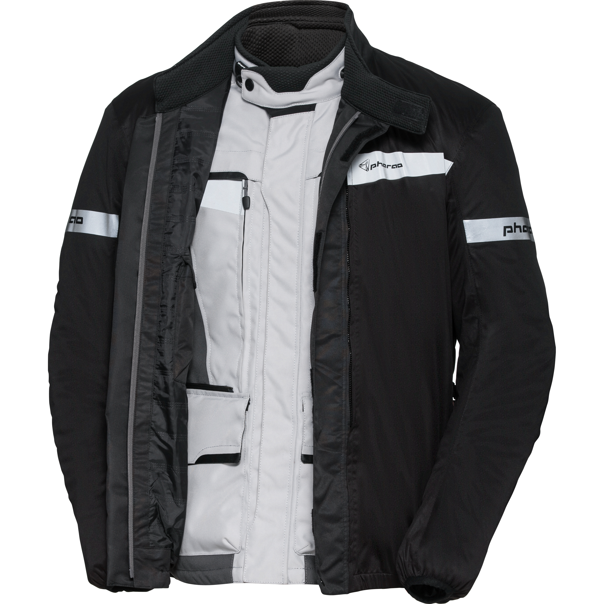 Pharao-Tura WP Adv. Textil-/Lederjacke hellgrau L-2019351999007010