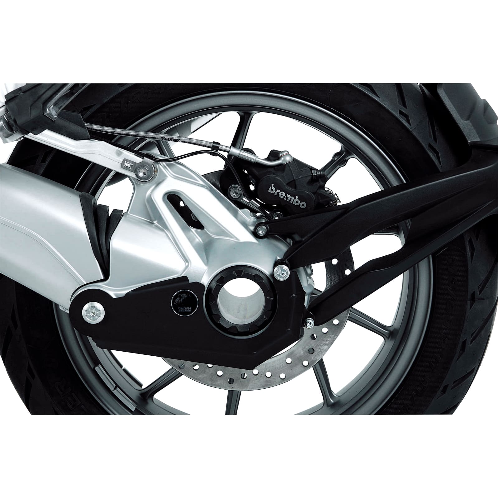 Hepco & Becker Alu Kardanschutzplatte schwarz für BMW R 1200 GS LC - Motorradteile & Ersatzteile - Anbauteile