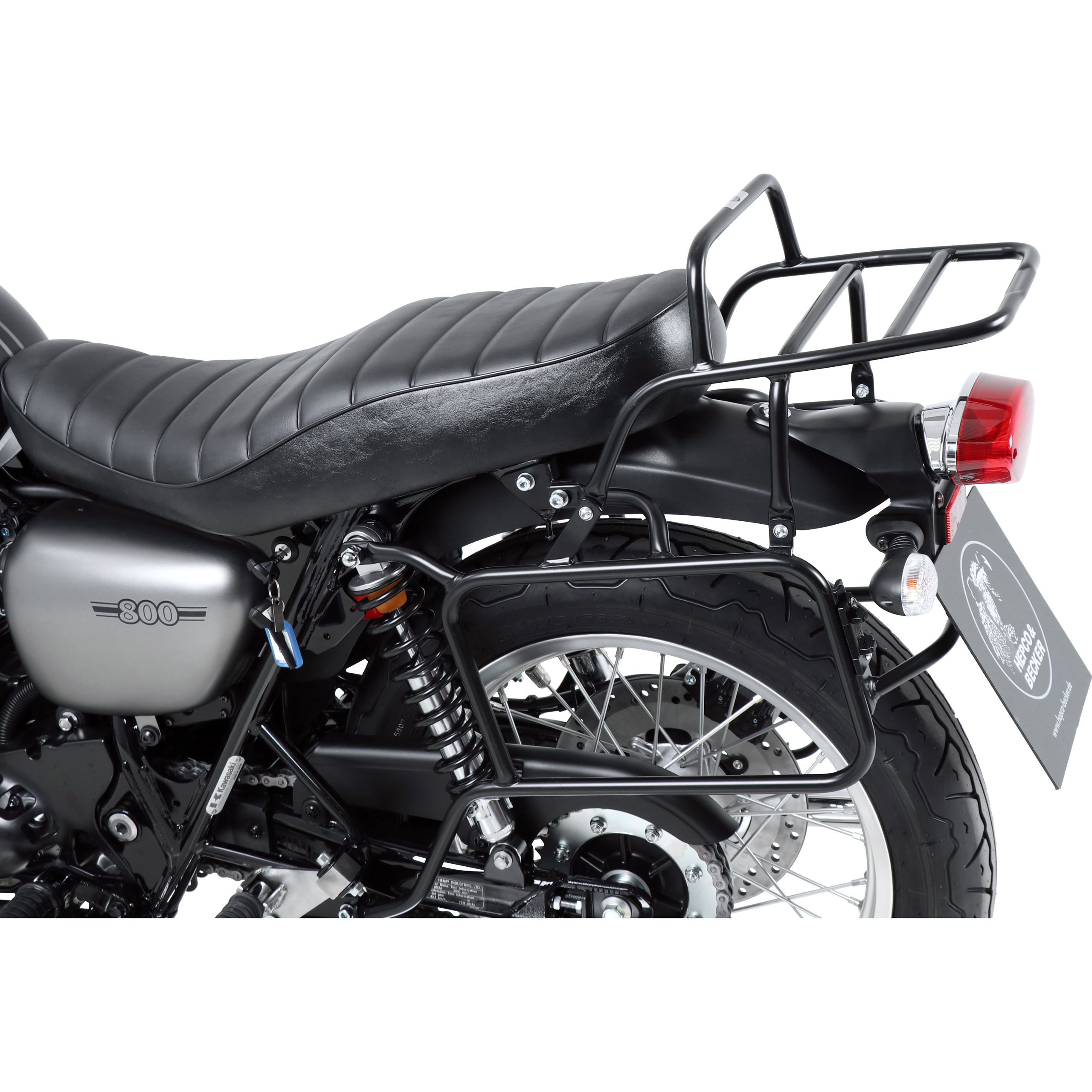 Hepco & Becker Komplett-Kofferträger schwarz für Kawasaki W 800 2019- - Motorradzubehör - Motorradgepäck