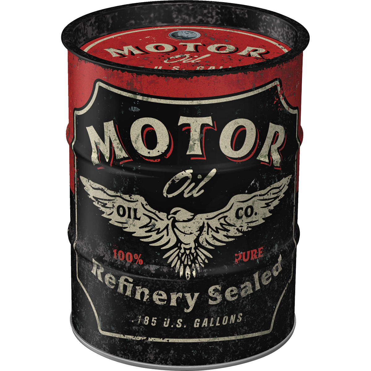 Nostalgic-Art-Spardose Ölfass "Motor Oil"-5740991222010100