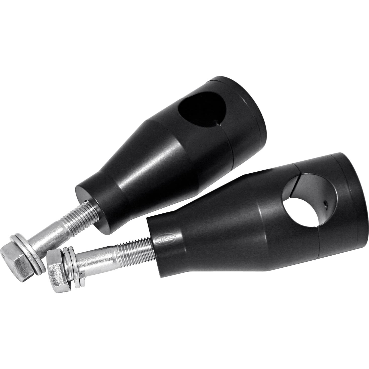 Ritz-Alu Lenker-Riser gerade M12, 75mm schwarz-5582051083010052
