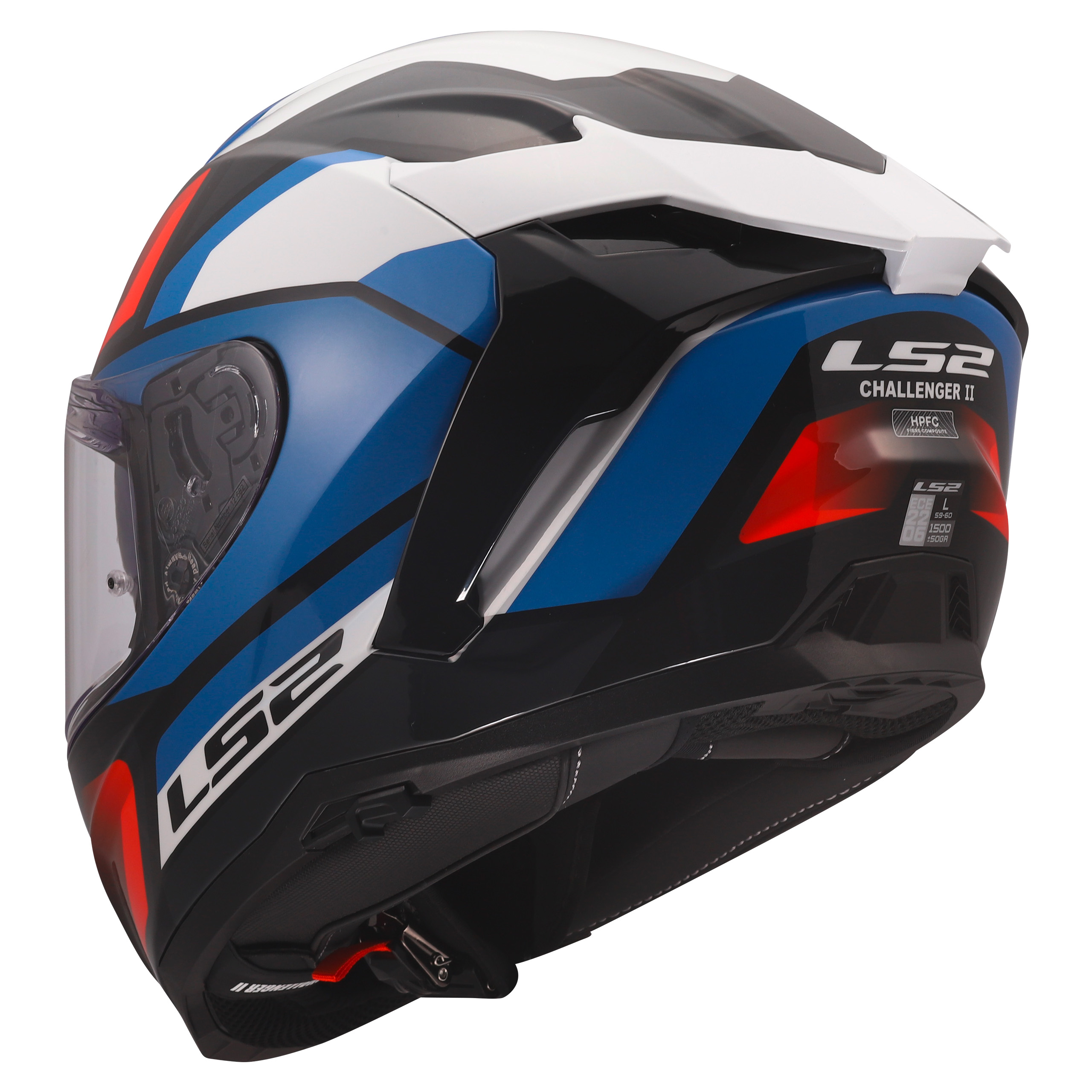 LS2-FF817 Challenger II Viper Rot/Weiß/Blau Dekor XL-4603991999056011