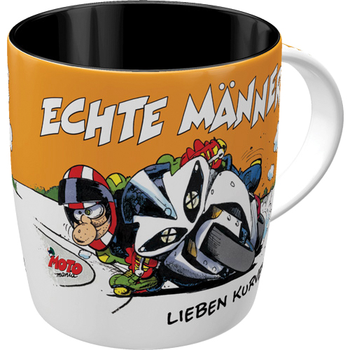Nostalgic-Art-Tasse Set - MOTOmania - Echte Männer lieben Kurven!-5743131207000213