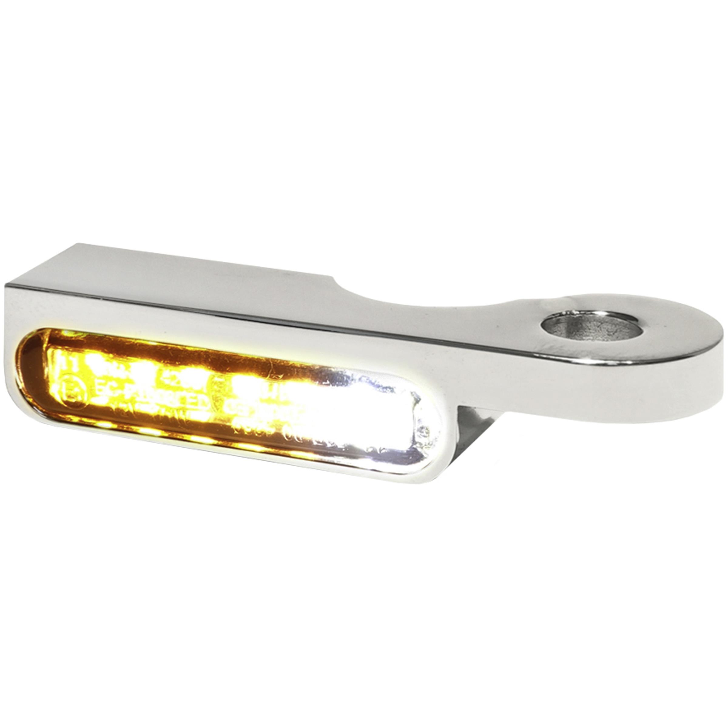 HeinzBikes-LED Alu Blinker/Positionspaar für Softail 1996-2014 chrom-5709281020000531