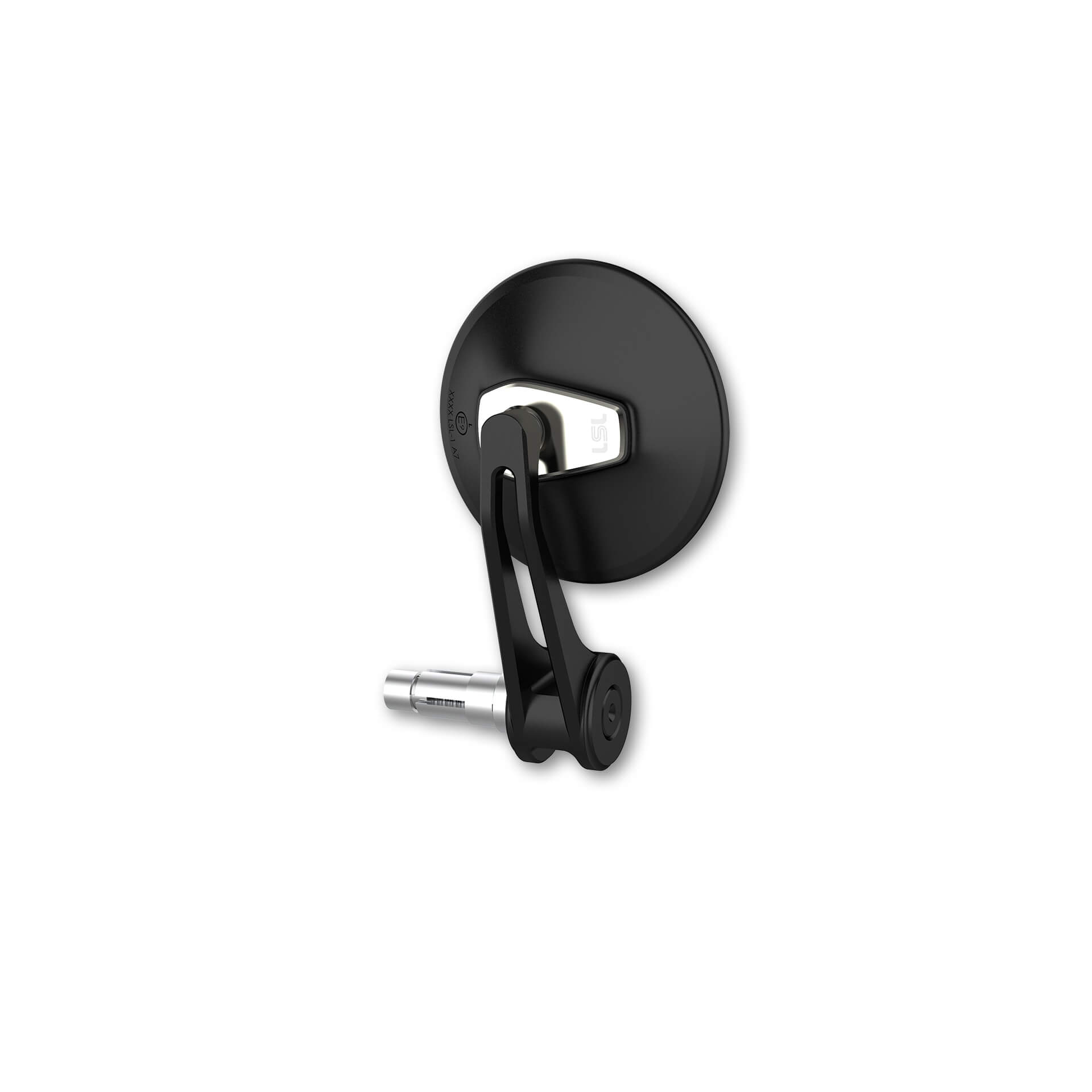 LSL Lenkerendenspiegel 12-21mm Ergonia Ø95mm schwarz/silber - Motorradteile & Ersatzteile - Motorradspiegel