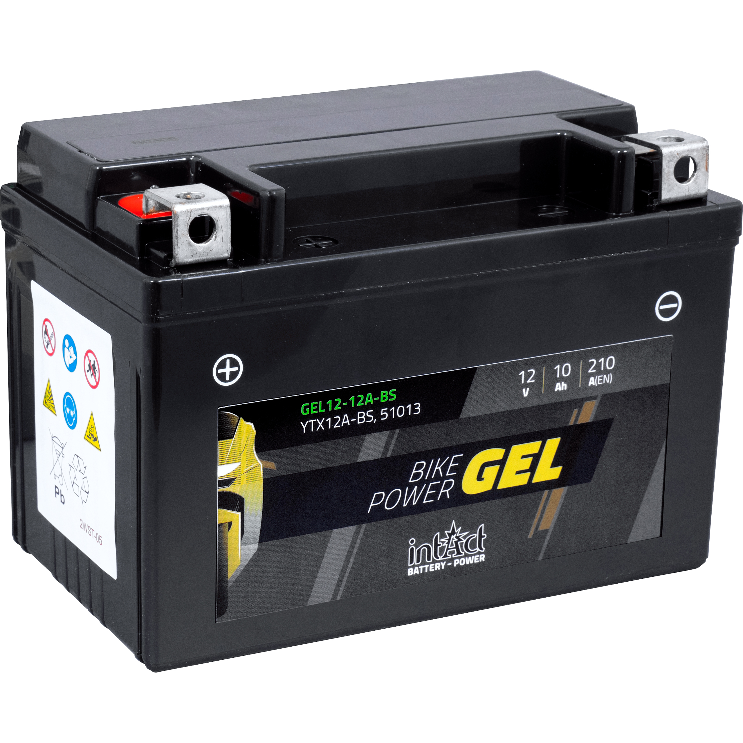 intAct Batterie Bike Power Gel geschlossen YTX/YT12A-BS 12V, 10Ah - Motorradteile & Ersatzteile - Batterien