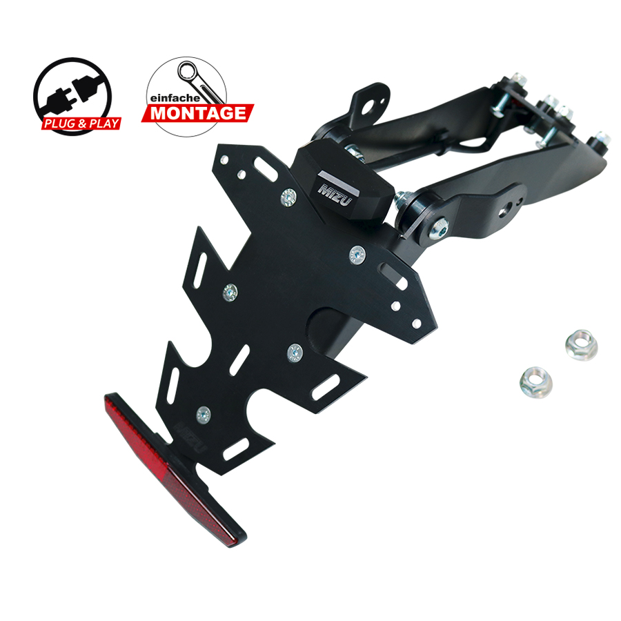 Mizu Kennzeichenhalter Plug & Play CH für KTM 1290 Super Duke R / - Motorradteile & Ersatzteile - Anbauteile