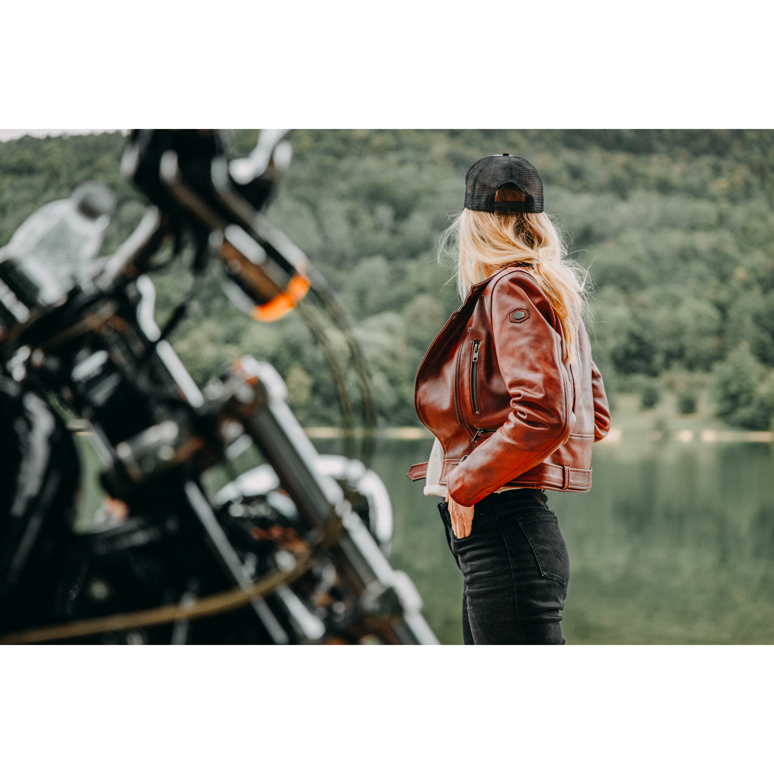 Spirit Motors-Bad Bonnie Damen Lederjacke rot-1000111999002