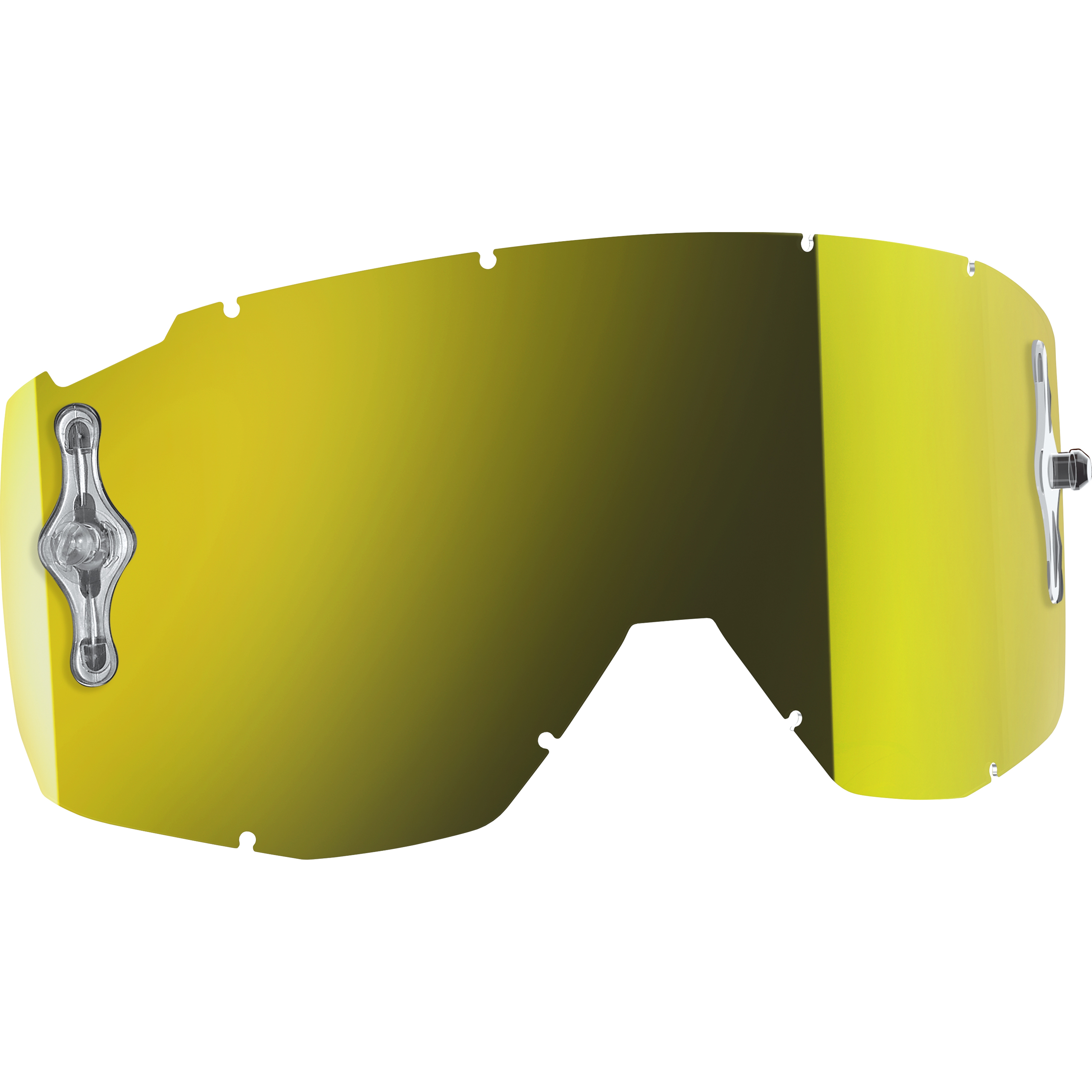 Scott Ersatzglas afc Works Primal/Hustle/Split gelb verchromt - Helme & Brillen - Brillen