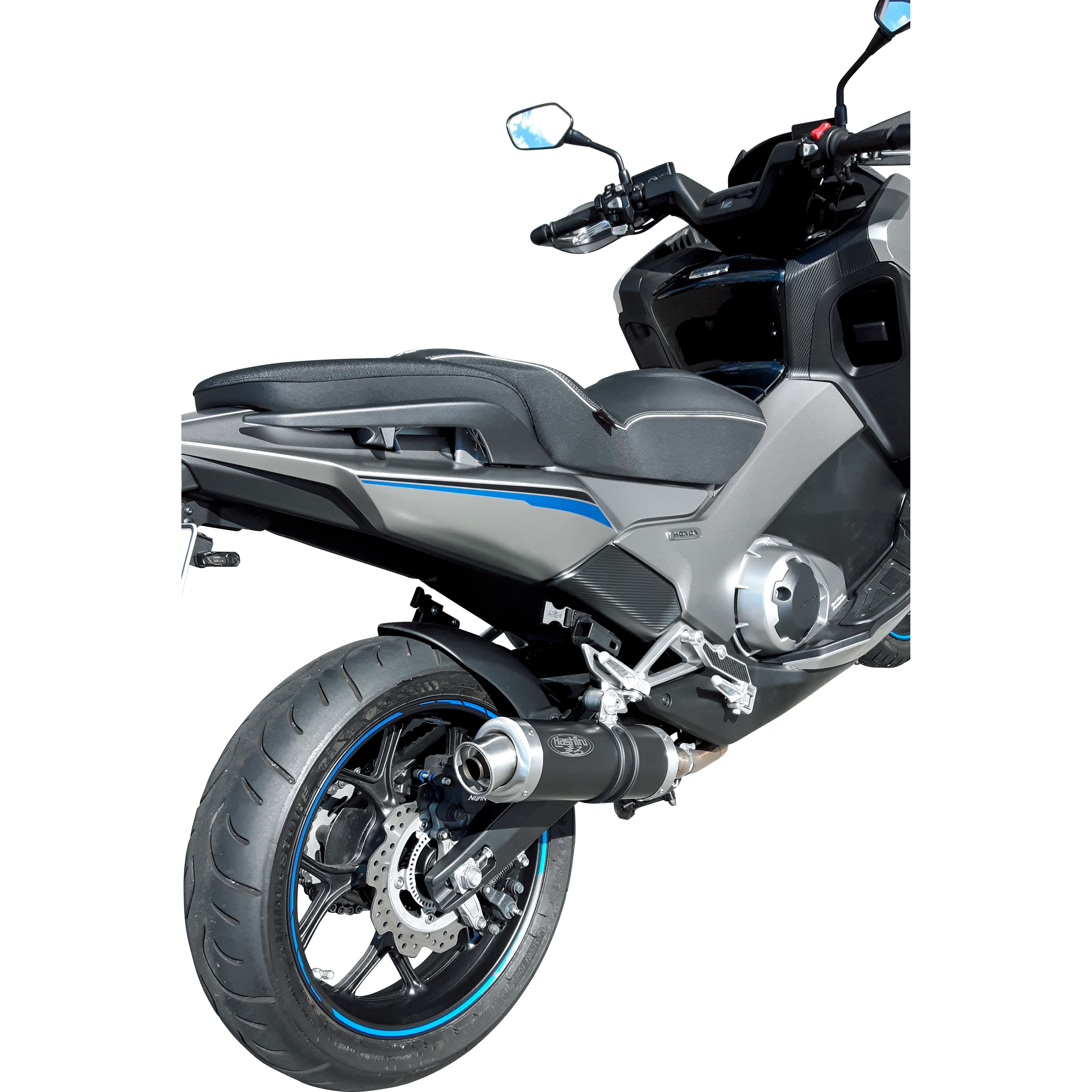 Hashiru-Auspuff ST05 rund schwarz für Honda NC 750 S/X/Integra 2016--5733081000999110