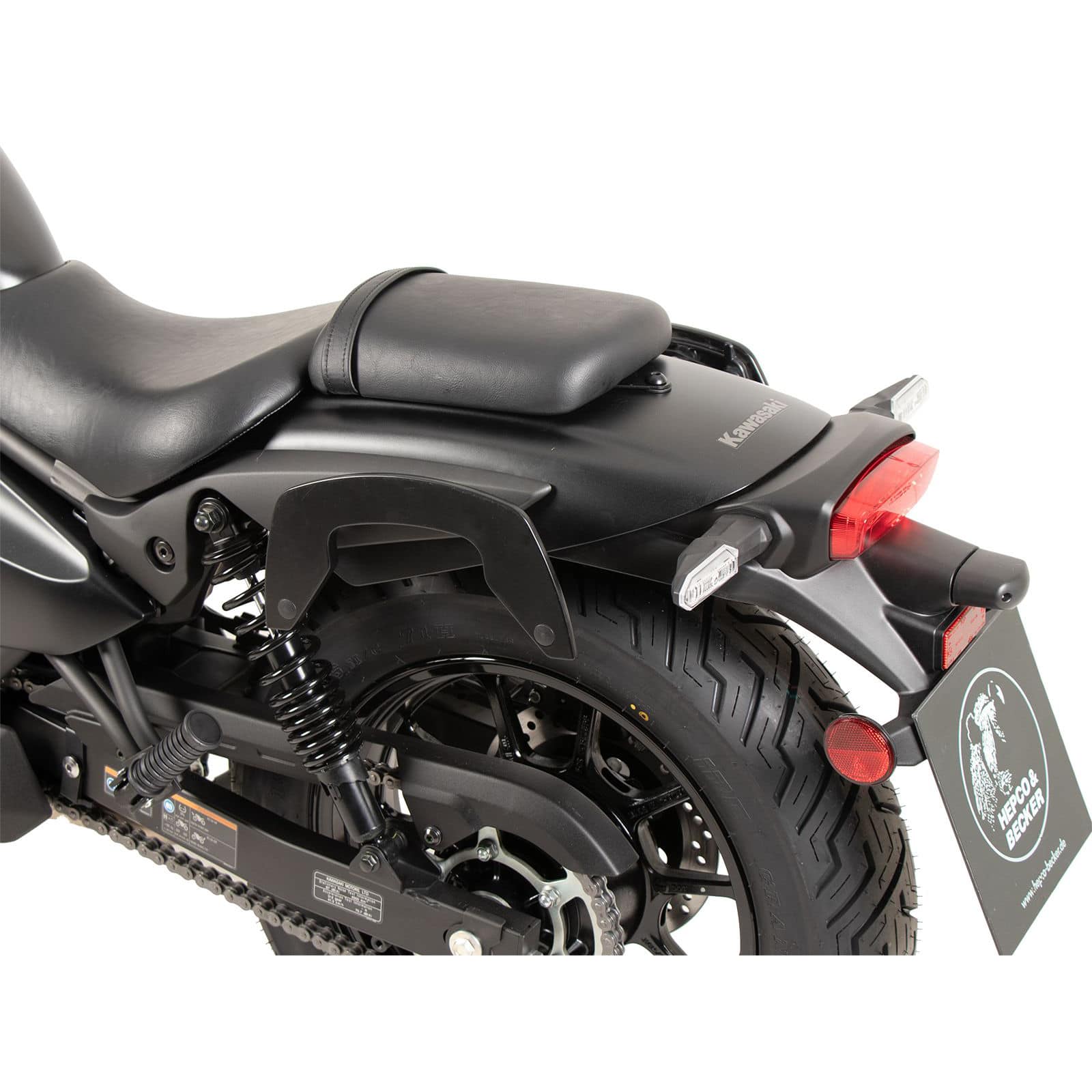 Hepco & Becker Seitentaschenhalter C-Bow schwarz für Kawa Eliminator 500 - Motorradzubehör - Motorradgepäck
