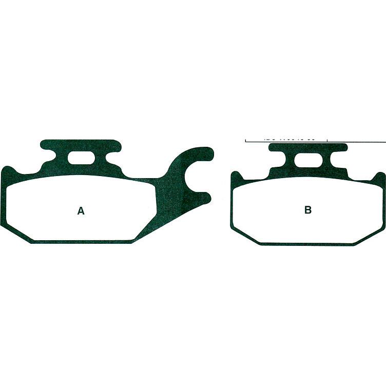 Hi-Q Bremsbeläge organisch FA307TT 82,08/62,03x40,85/40,8x9,46mm - Motorradteile & Ersatzteile - Bremsen