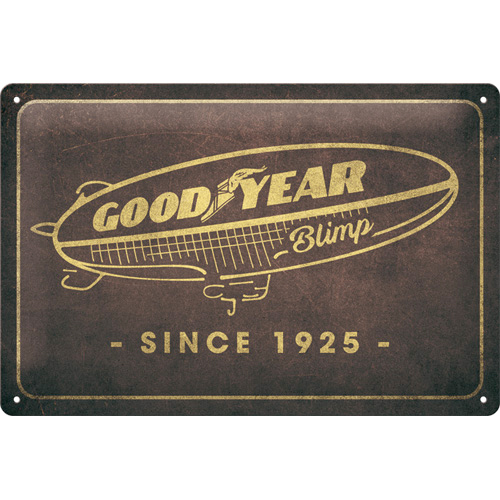 Nostalgic-Art Blechschild 20 x 30 cm - Goodyear - Blimp since 1925 - Motorradzubehör - Geschenkideen