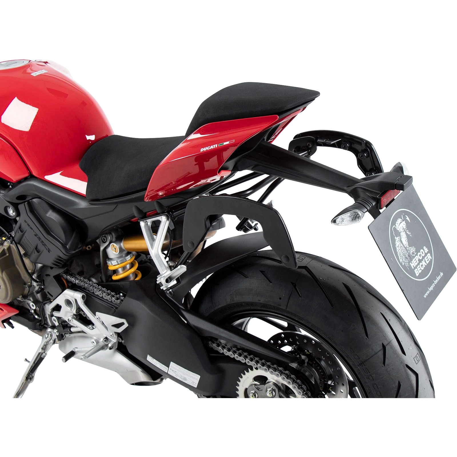 Hepco & Becker Seitentaschenhalter C-Bow schwarz für Duc Streetfighter V4/S - Motorradzubehör - Motorradgepäck