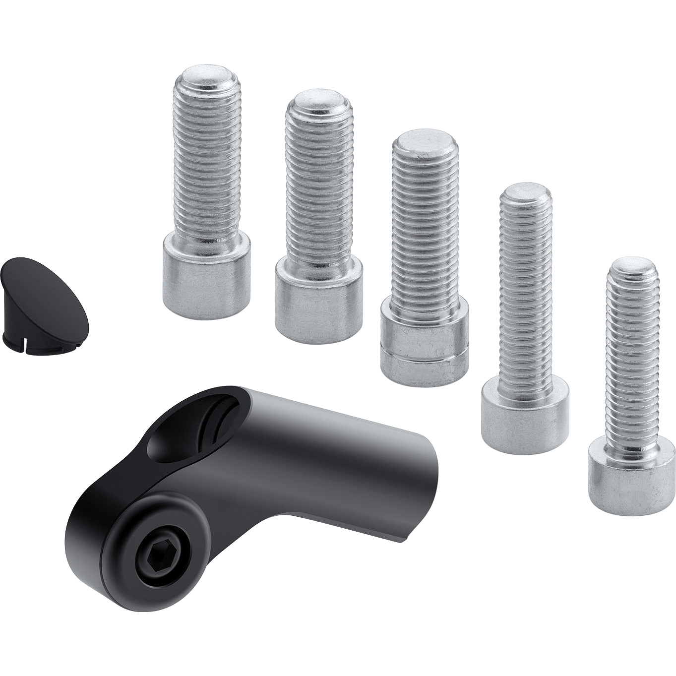 Rizoma-Lenkerspiegelaufnahme BS887B M10/M8 57,5mm schwarz-5027251174000701