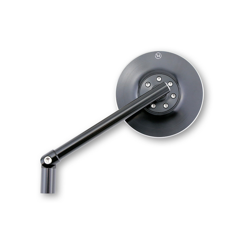 HIGHSIDER pro Lenkerspiegel M10x1,25R/L/M10x1,5R Conero schwarz/silber - Motorradteile & Ersatzteile - Motorradspiegel