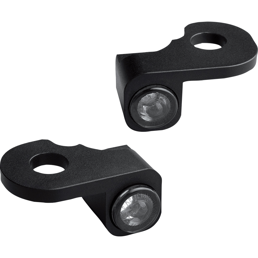 HeinzBikes LED Blinker/Positionslichtpaar Nano für Touring hydr. schwar - Motorradteile & Ersatzteile - Beleuchtung