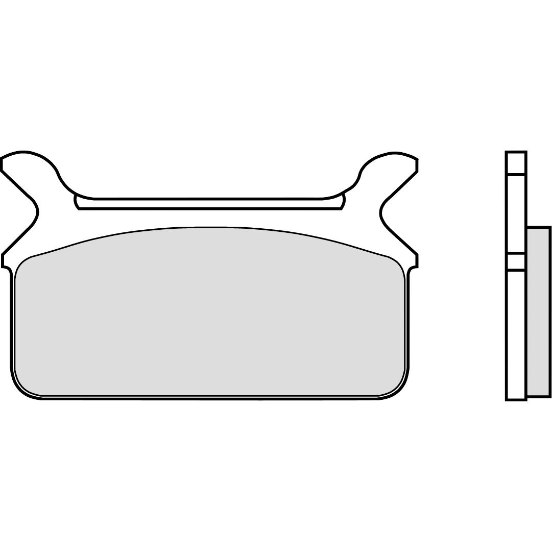 Brembo Bremsbeläge organisch 07HD09.10  104,1x62x11,5mm - Motorradteile & Ersatzteile - Bremsen