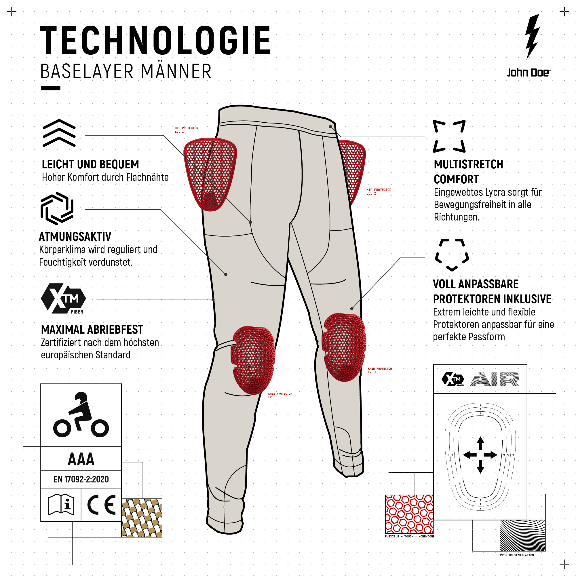 John Doe-XTM Baselayer Hose Pro-0002294002001009