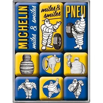 Nostalgic-Art-Magnet-Set - "Michelin - Logo Evolution"-0002864
