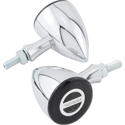 Highsider-LED Alu Rücklicht/Blinkerpaar Rocket Bullet Ø45mm-5710991029001521