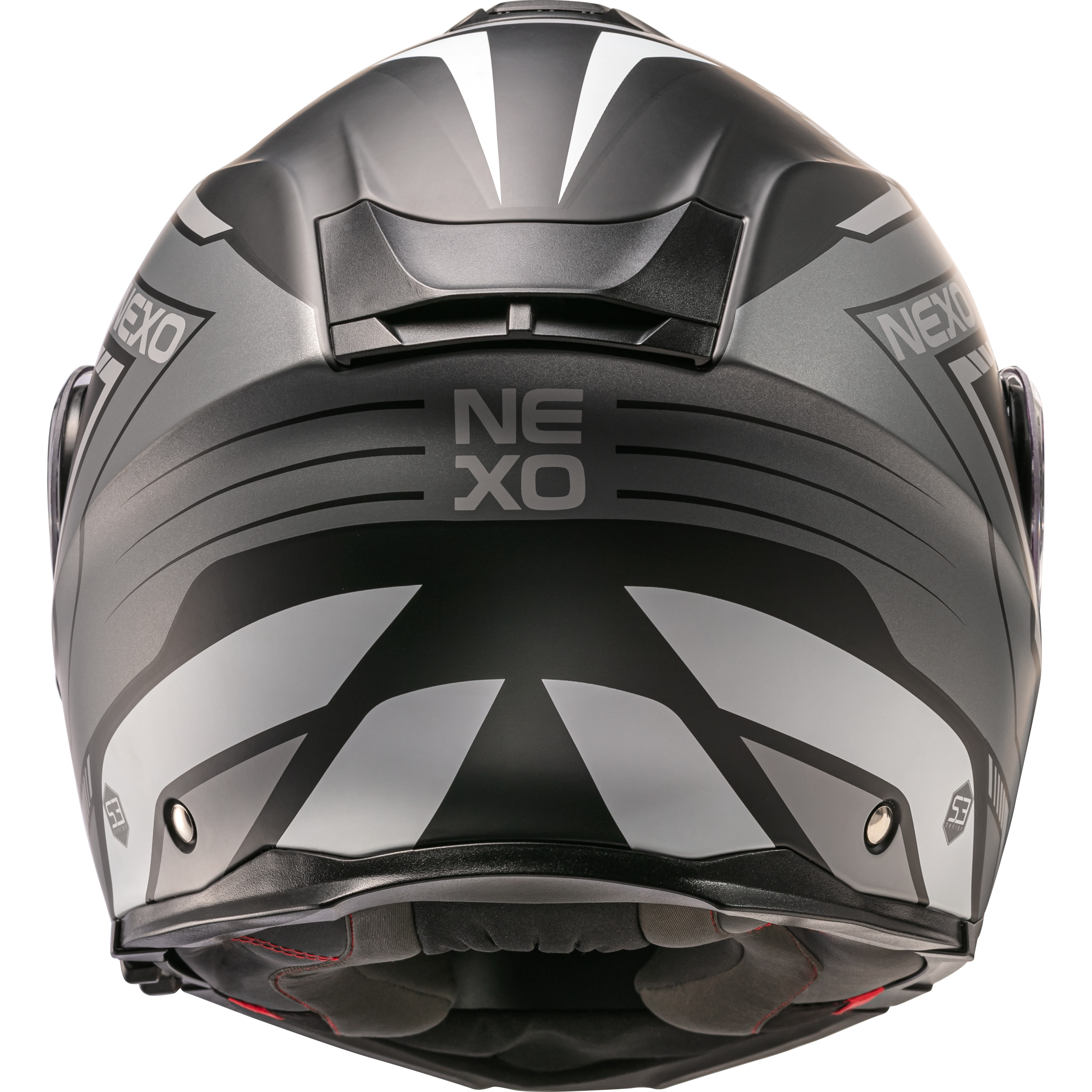 Nexo-Klapphelm Comfort II silber/weiß dekor #22 XL-4701291999053011
