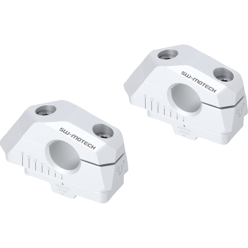 SW-MOTECH Lenkerverlegung variabel silber für BMW F 750/800 GS - Motorradteile & Ersatzteile - Lenker, Griffe & Hebel