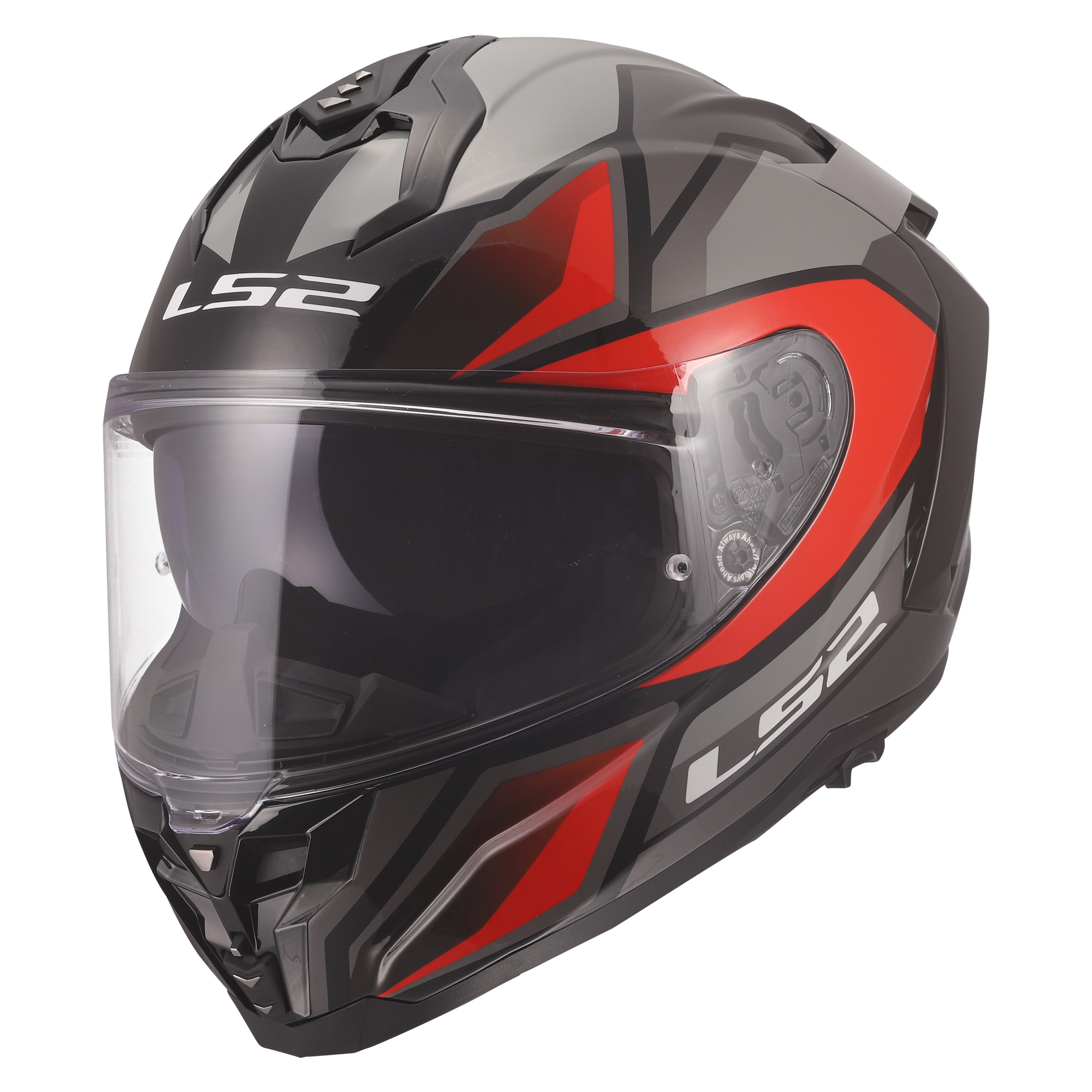 LS2 FF817 Challenger II Viper Rot Dekor S - Helme & Brillen - Motorradhelme