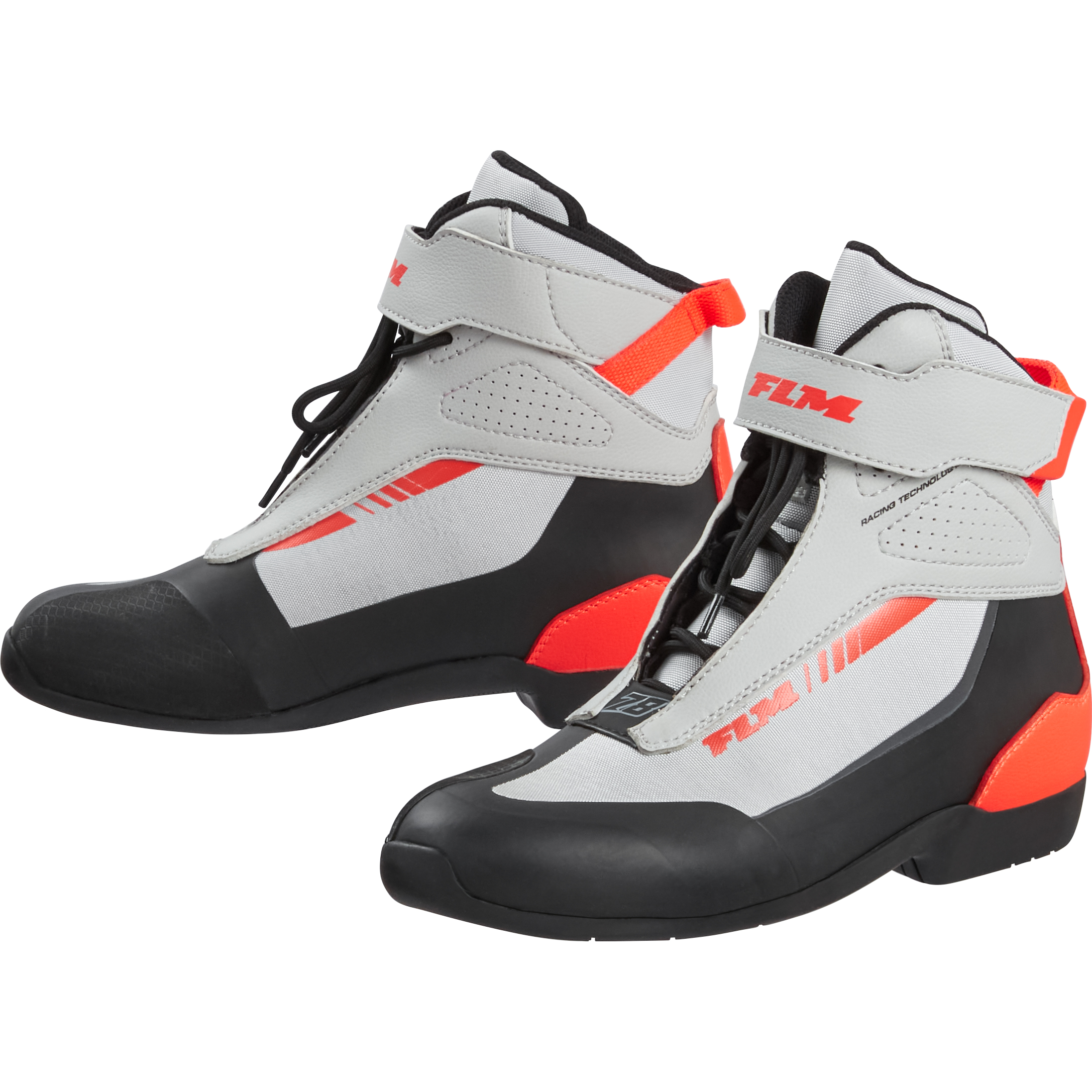 FLM-Traction Damen Motorradschnürstiefel kurz grau 39-3006491999001739