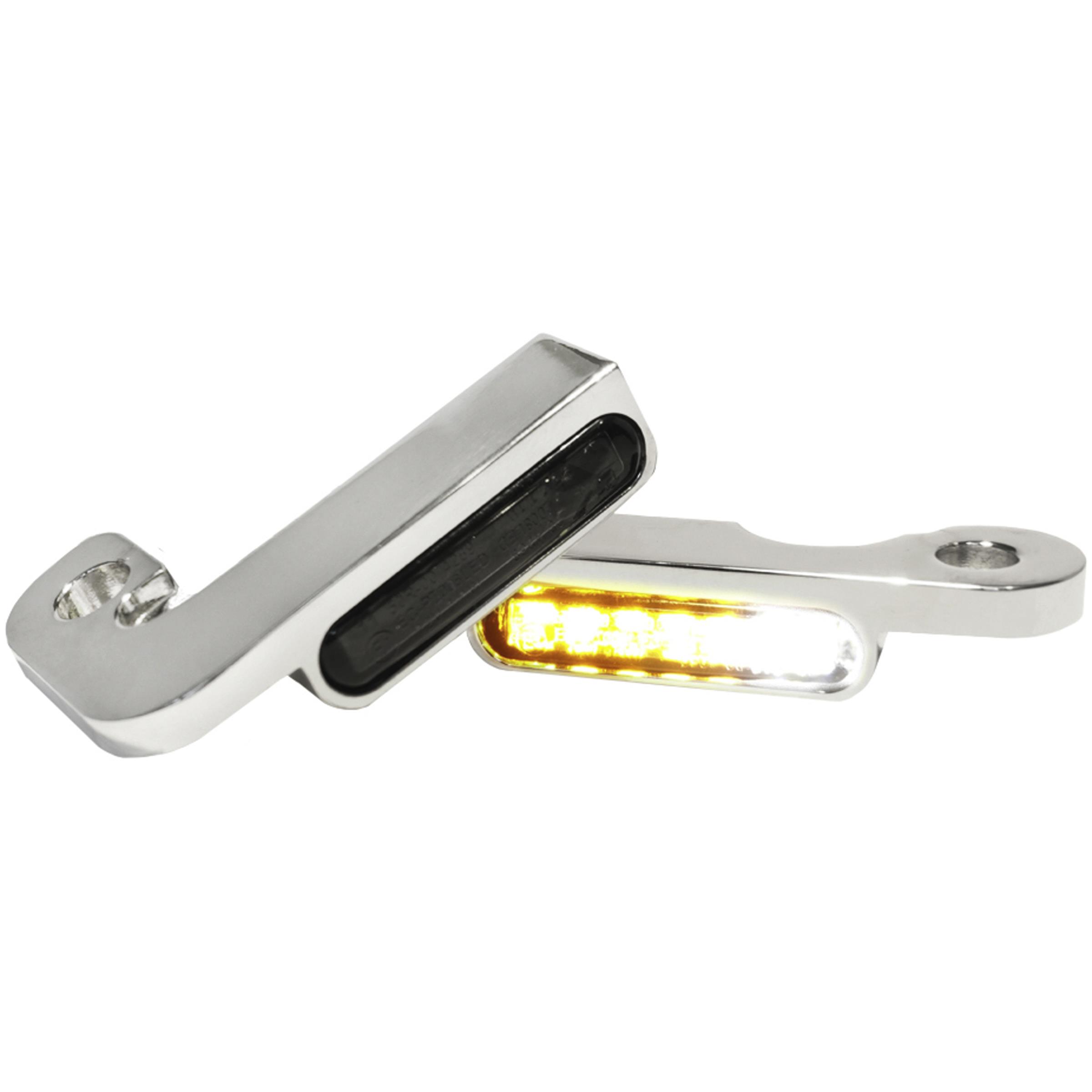 HeinzBikes LED Alu Blinker/Positionspaar für Touring Zug 96-08 chrom - Motorradteile & Ersatzteile - Beleuchtung