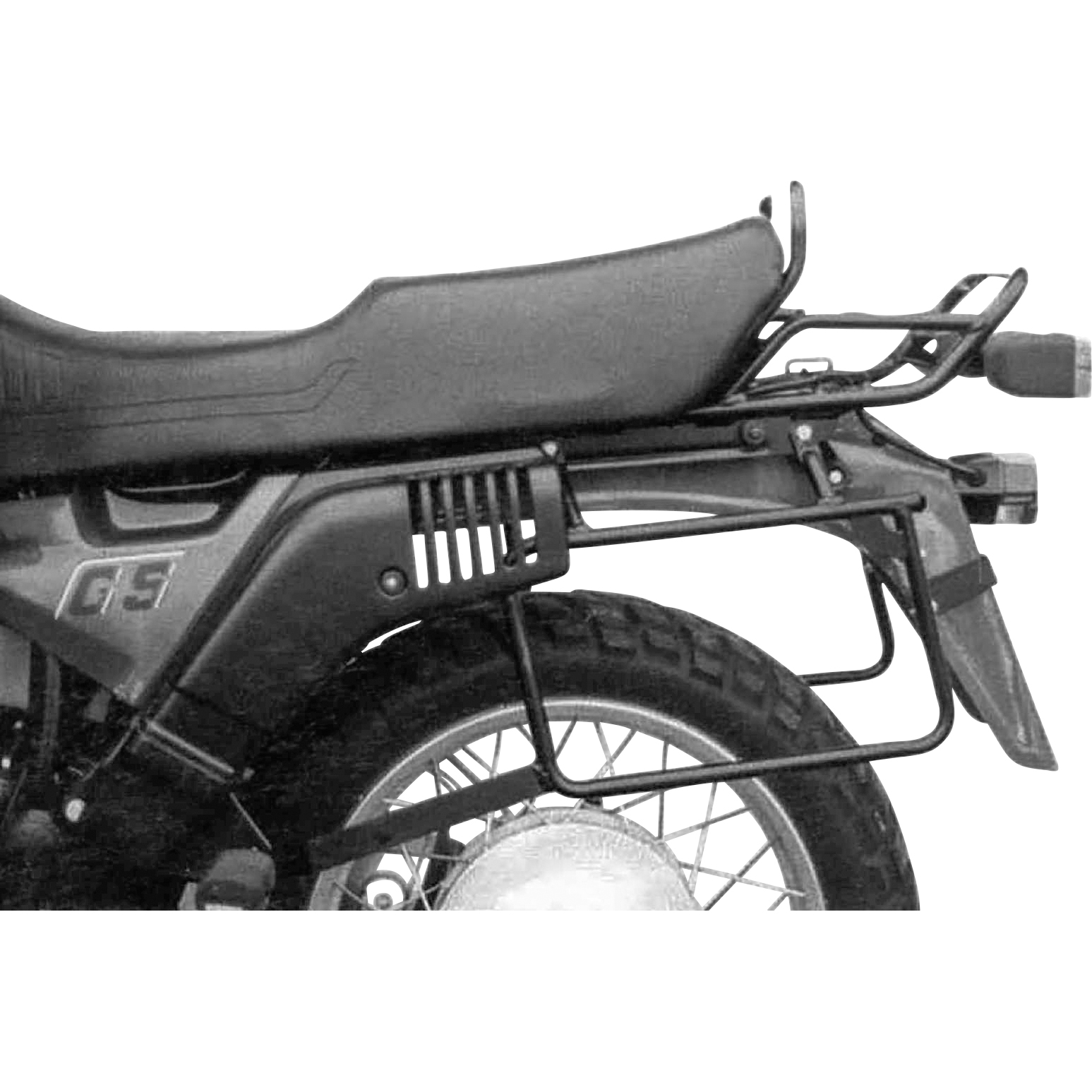 Hepco & Becker Seitenkofferträger schwarz für BMW R 80/100 GS 2in2 89-96 - Motorradzubehör - Motorradgepäck
