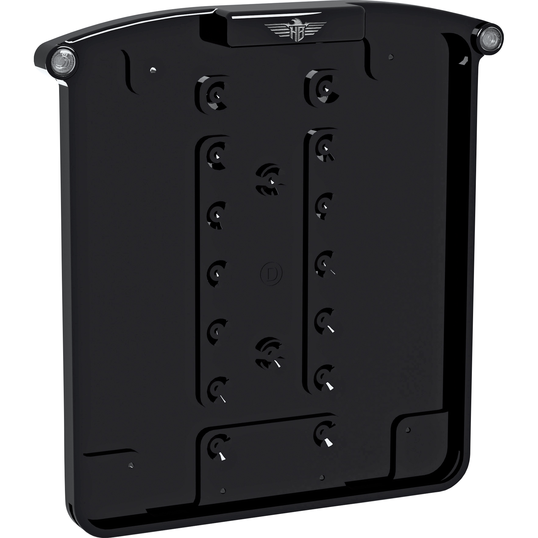HeinzBikes All-In Nano Kennzeichenhalter CH für 180x140mm - Motorradteile & Ersatzteile - Anbauteile
