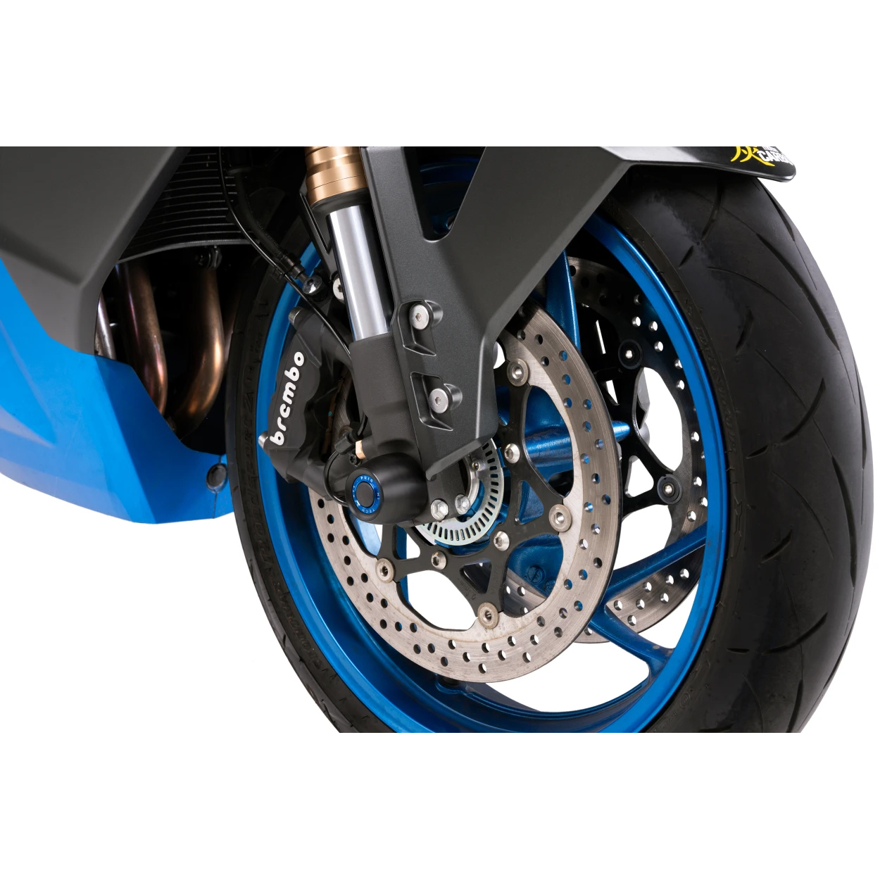 Puig crash pads front axle 20117N for Suzuki GSX-S 1000/950