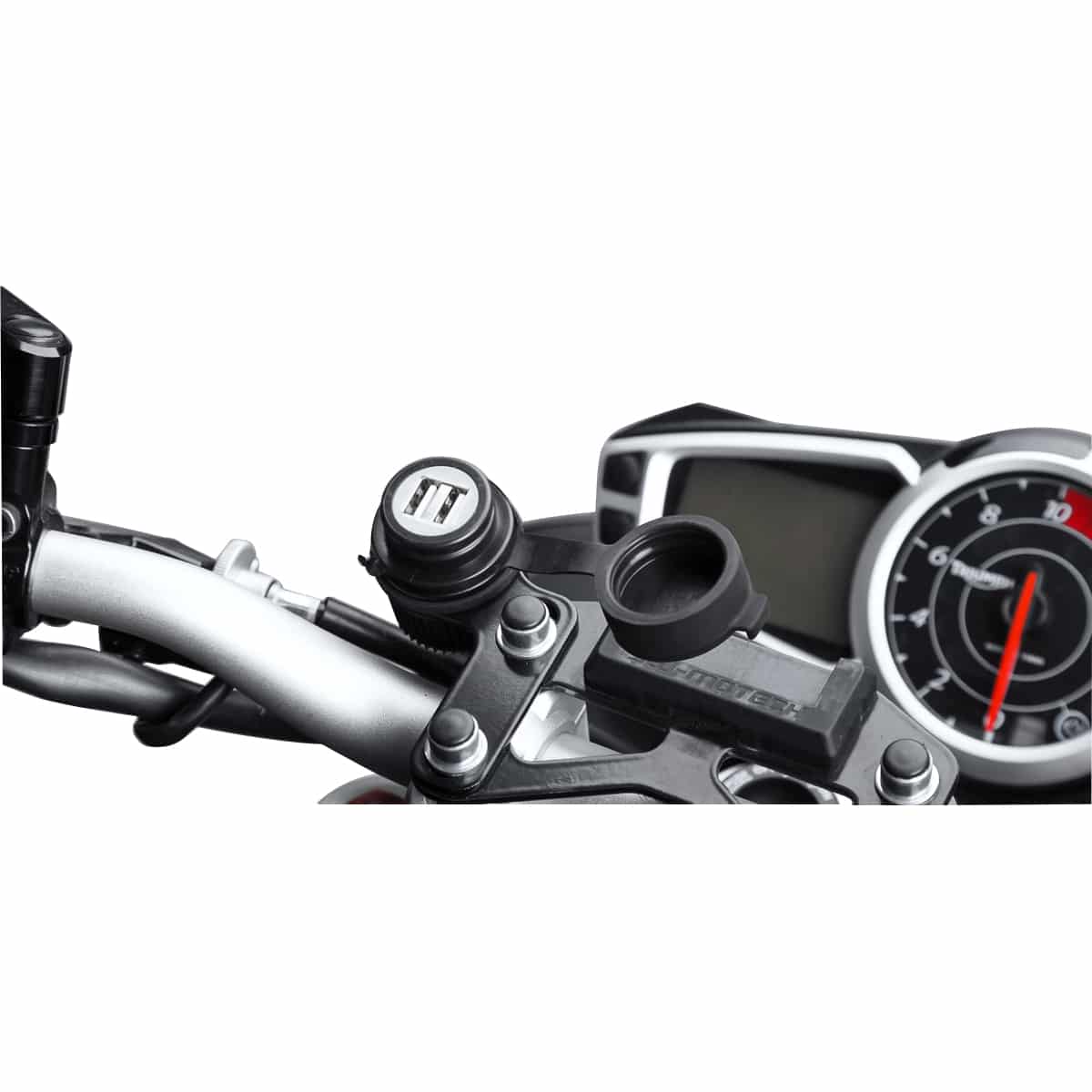 SW-MOTECH-Bordsteckdose Doppel USB 2A mit Gummikappe-5688261181005190