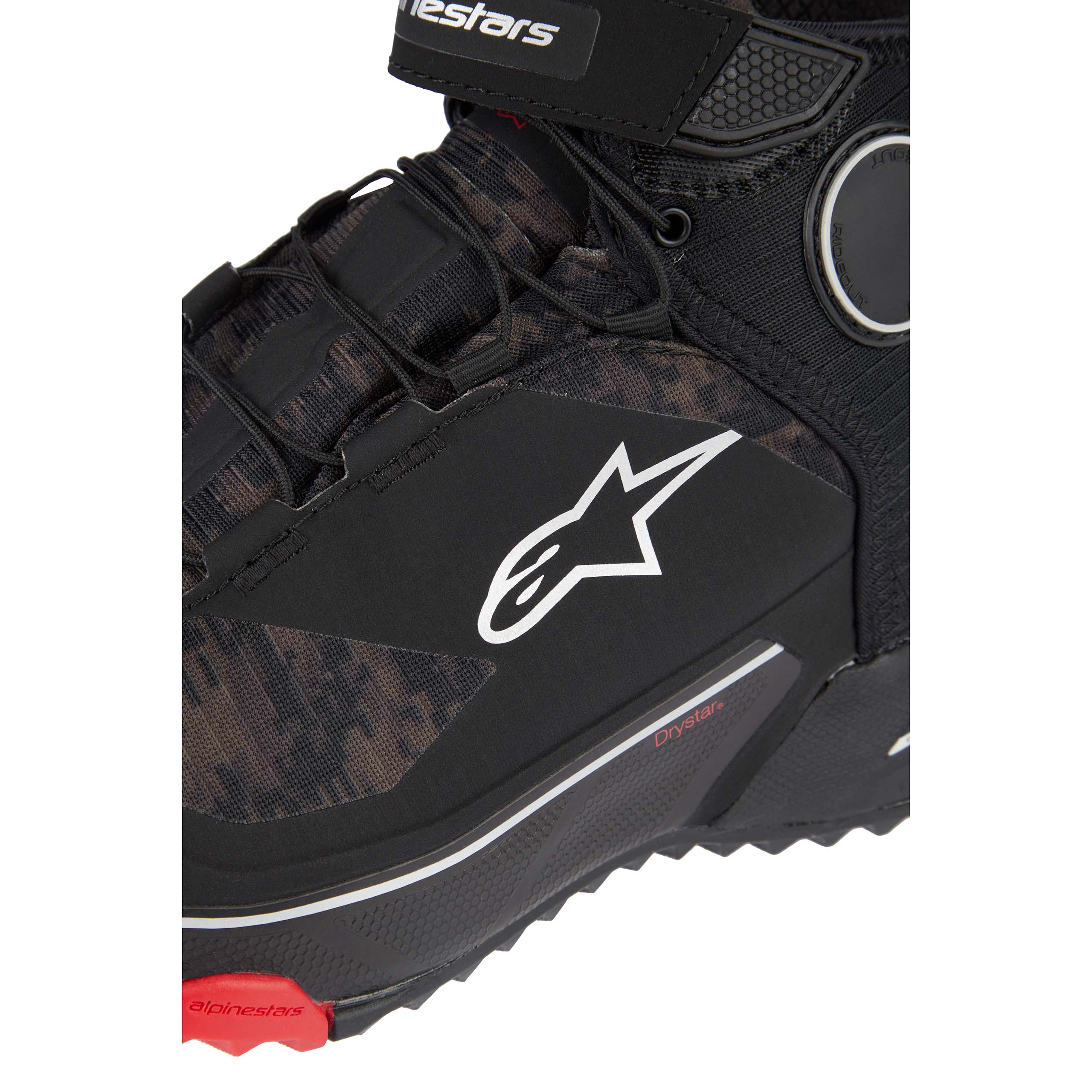 Alpinestars-CR-X Drystar Riding Schuh schwarz/camo rot 10,5-3005931999022811