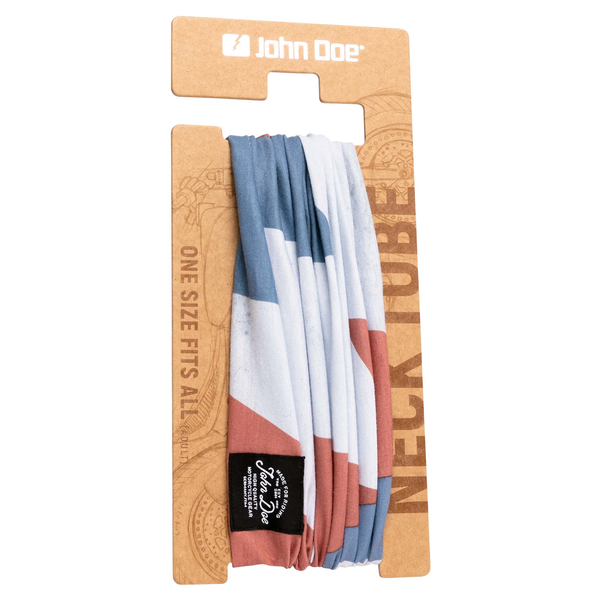 John Doe-Tube United Flash Big Halstuch weiß/blau/rot-0000503999060000